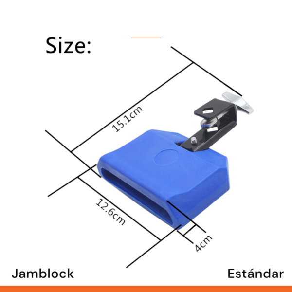 Jamblock Azul estandar para percusion - Imagen 2