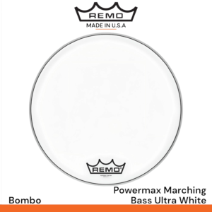 Parche Remo Powermax Marching Bass Ultra White para bombo