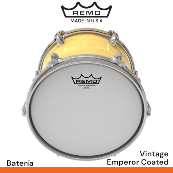 Parche Remo Vintage Emperor Coated para bateria - Imagen 2