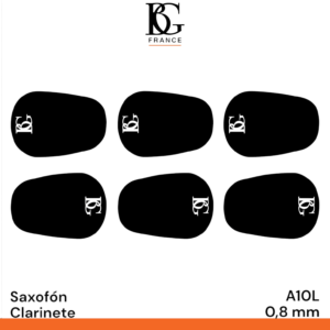 Plancha de 6 protectores de boquilla Bg A10L 0.8mm para  clarinete saxofón