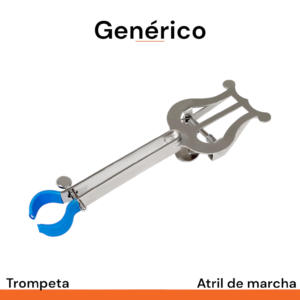 Atril de marcha con gancho plastico genérico para trompeta