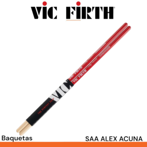 Par de baquetas Vic Firth SAA Alex Acuna roja