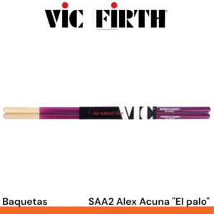 Par de baquetas Vic Firth SAA2 Alex Acuna "El palo"