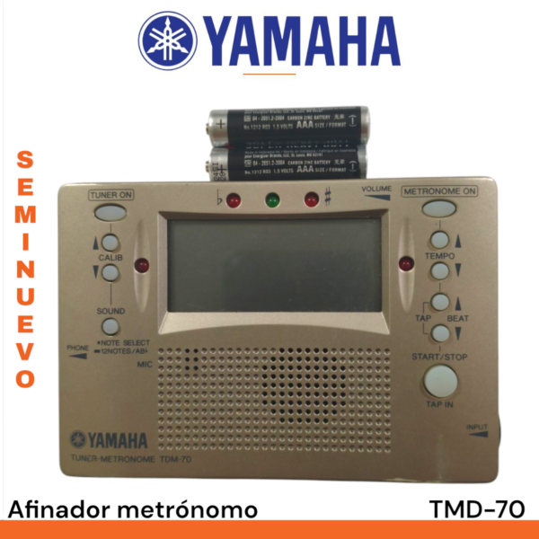 Afinador metrónomo Yamaha TMD-70 seminuevo - Imagen 5