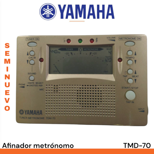 Afinador metrónomo Yamaha TMD-70 seminuevo