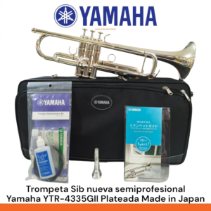 Trompeta Sib nueva semiprofesional Yamaha YTR-4335GII plateada Made in Japan