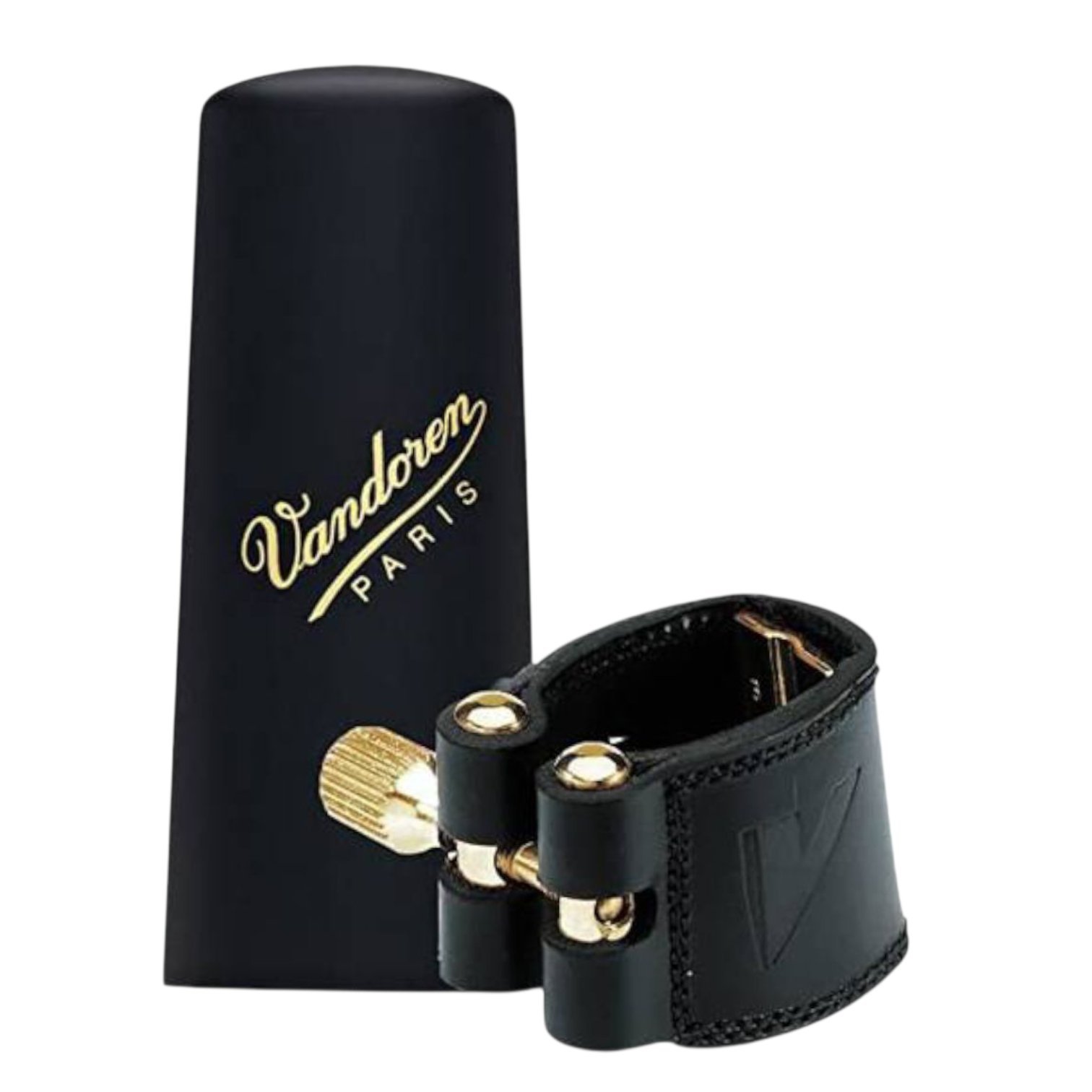 Abrazadera de saxofón alto Vandoren Leather LC27P