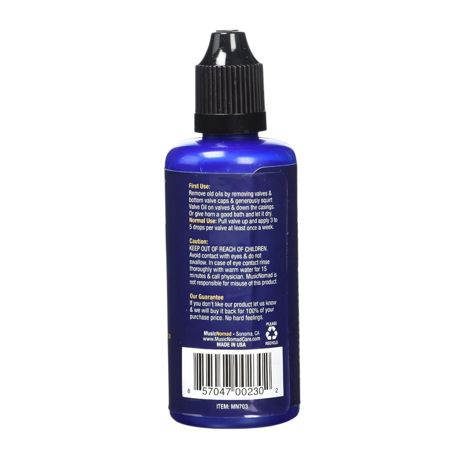 Aceite de válvulas MusicNomad premium synthetic - Imagen 2