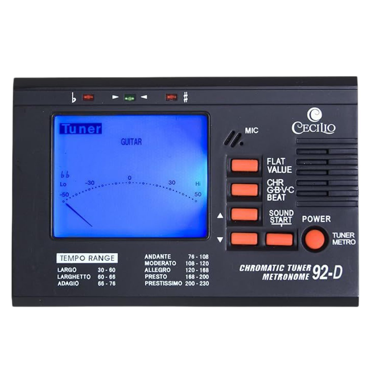 Afinador Metronomo Cecilio 92-D