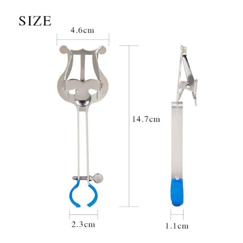 Atril de marcha para trompeta con gancho plastico