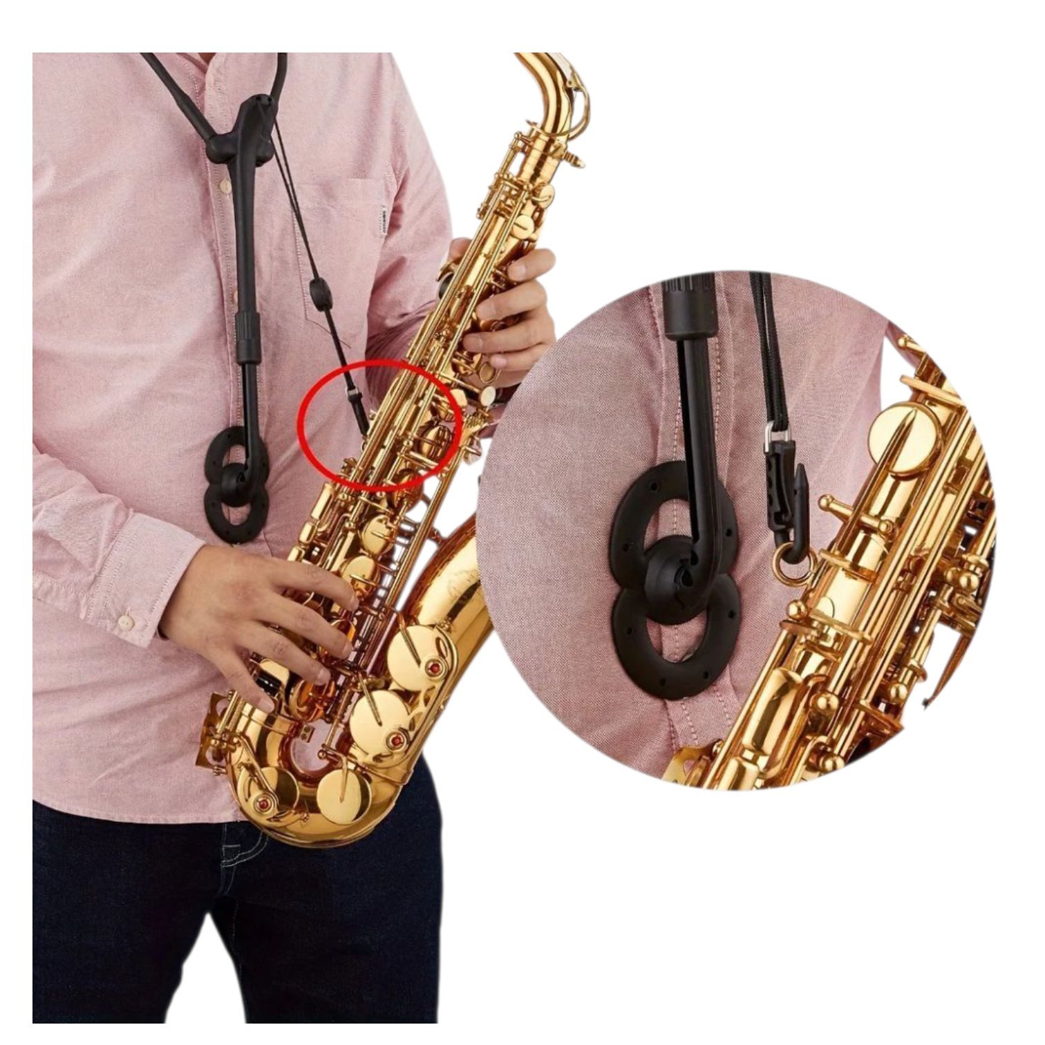 Arnés de saxofón saxholder Pro generico - Imagen 5