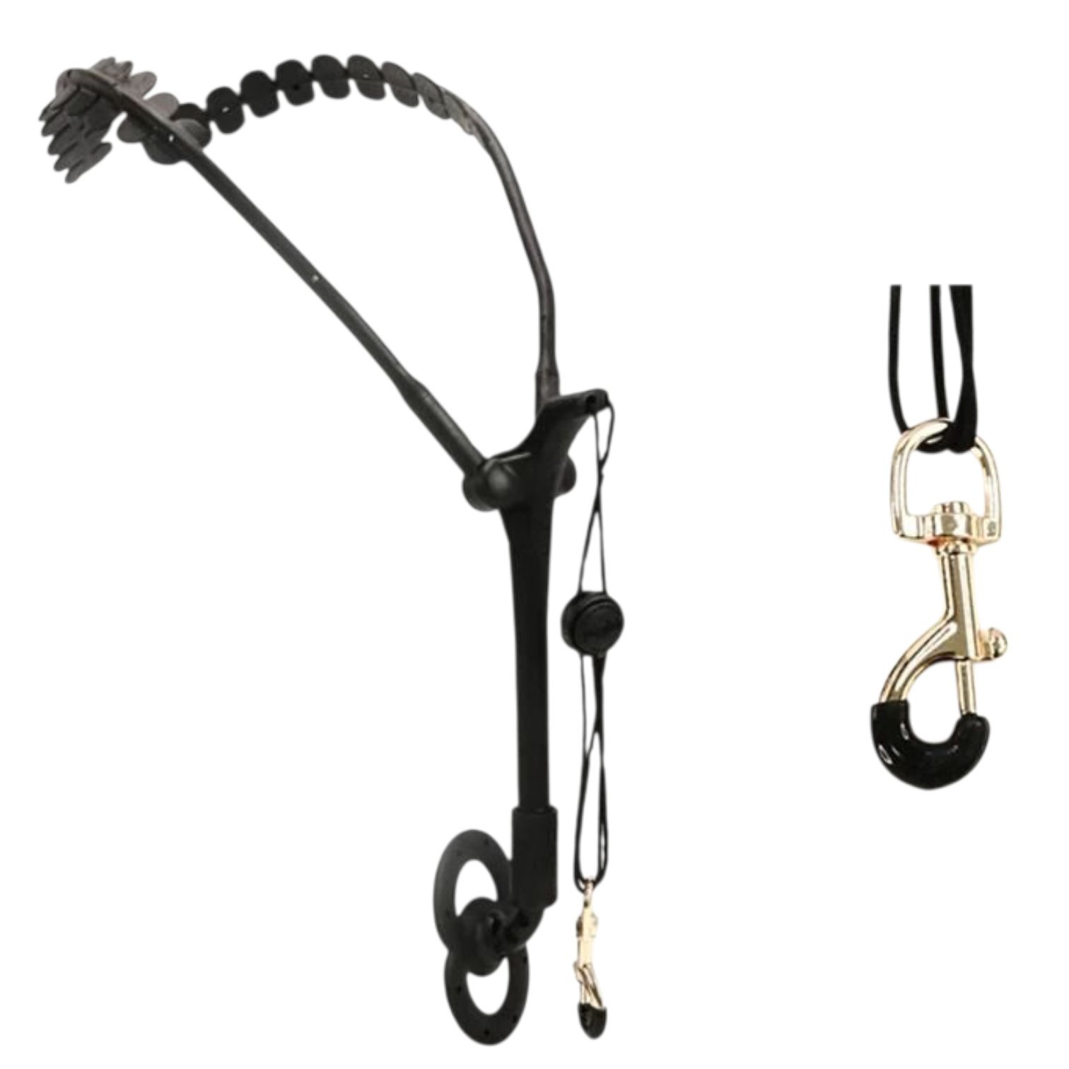 Arnés de saxofón saxholder Pro generico con gancho dorado - Imagen 2