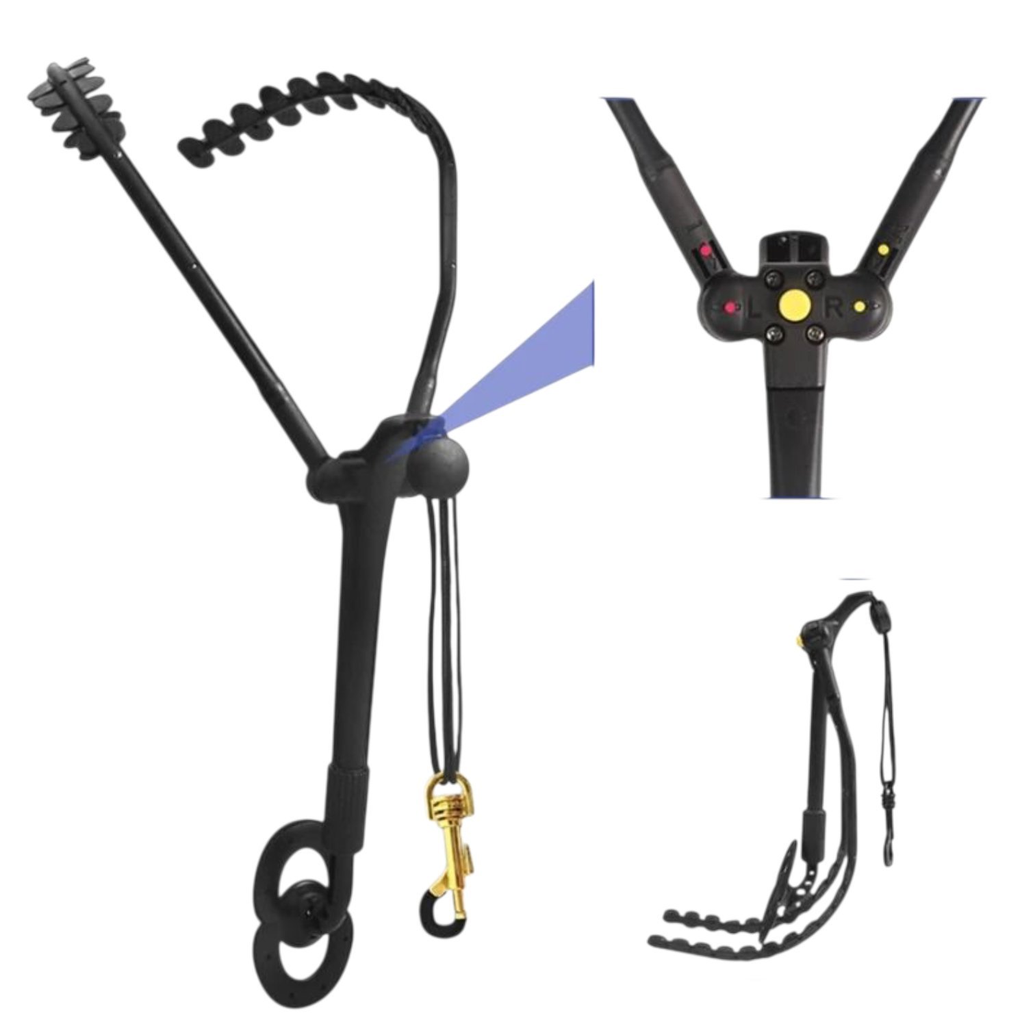 Arnés de saxofón saxholder Pro generico con gancho dorado - Imagen 3