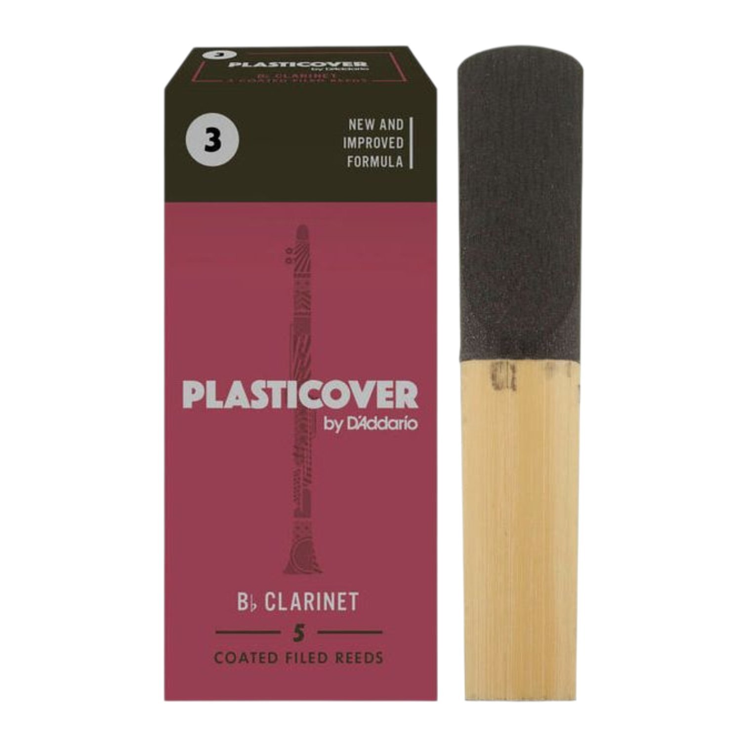 Caja de 5 cañas para clarinete Sib Plasticover N°3