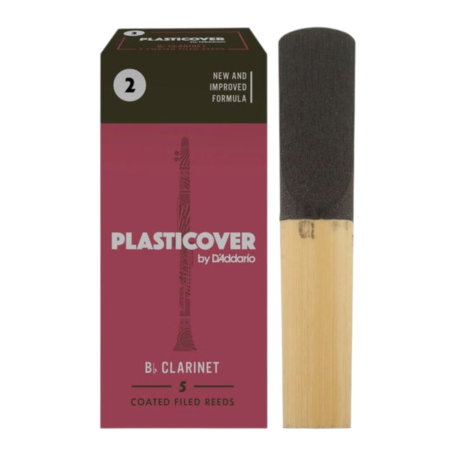 Caja de 5 cañas para clarinete Sib Plasticover N°2