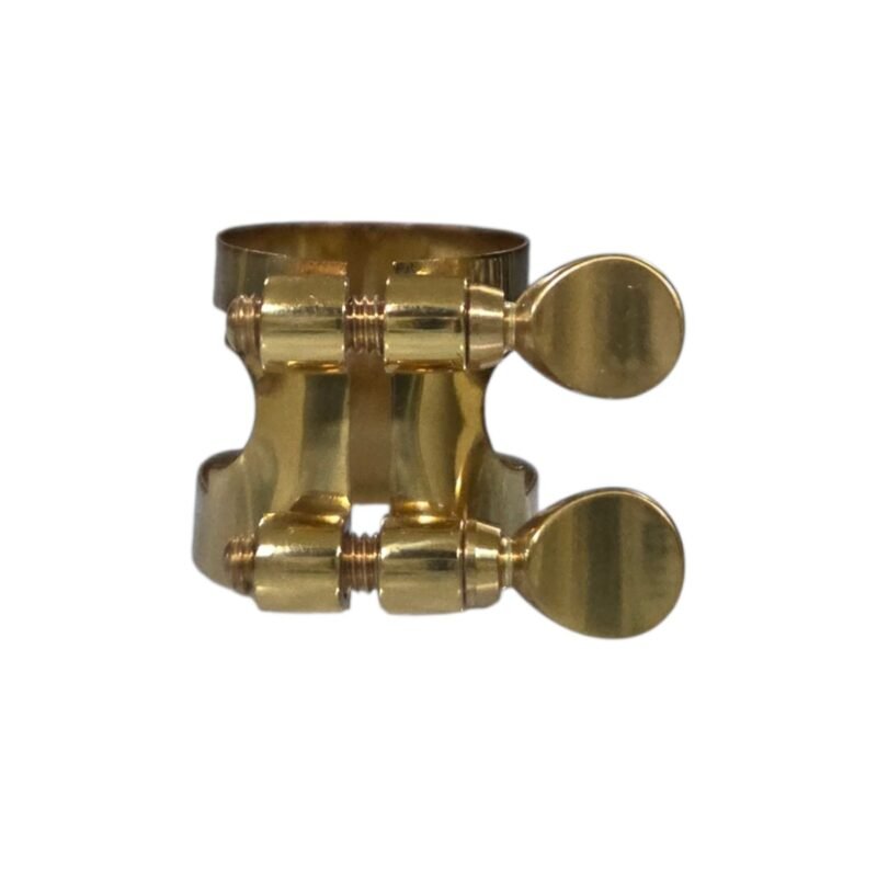 Abrazadera para saxofón soprano standard dorado