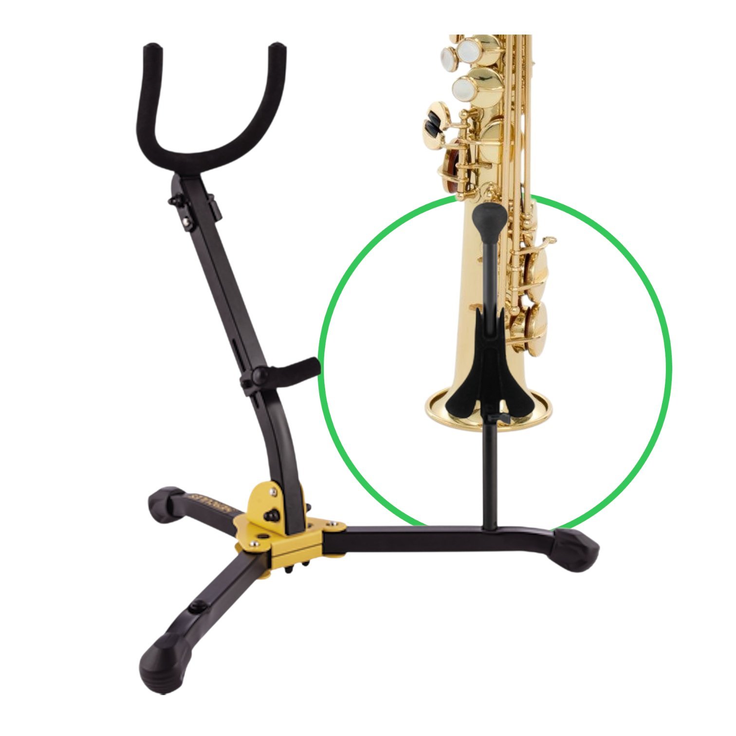 Clavija Hercules DS503B saxofón soprano / flugelhorn - Imagen 5