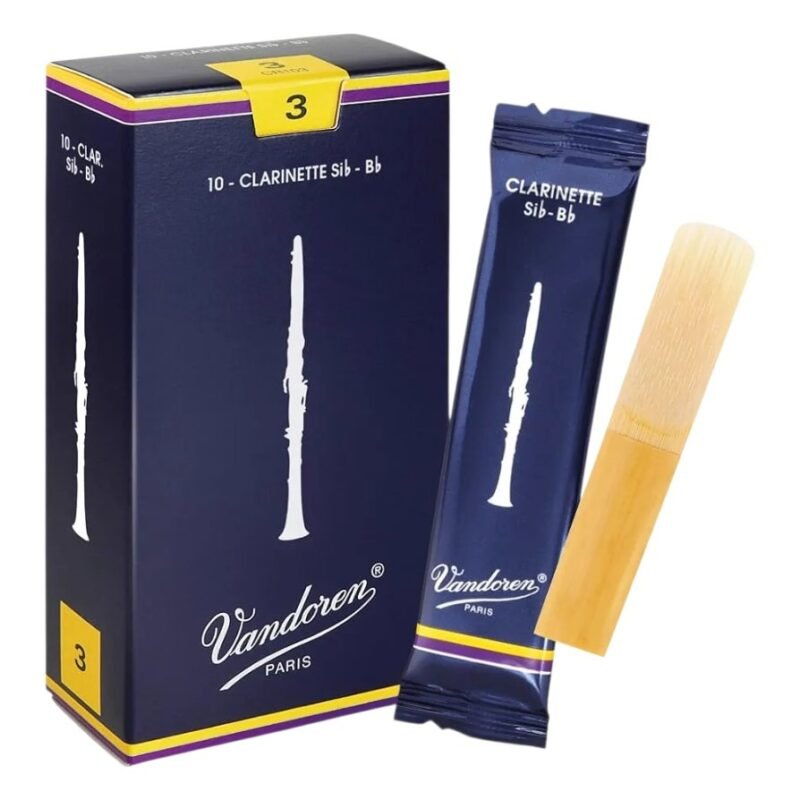 Caja de 10 cañas para clarinete Sib Vandoren tradicional N°3