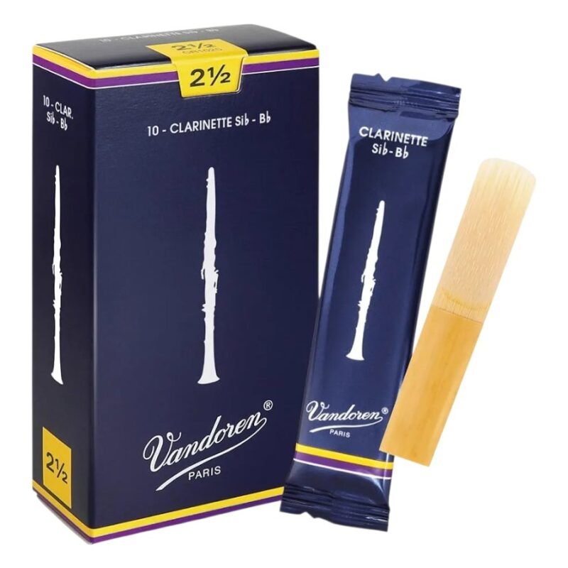 Caja de 10 cañas para clarinete Sib Vandoren tradicional N°2.5