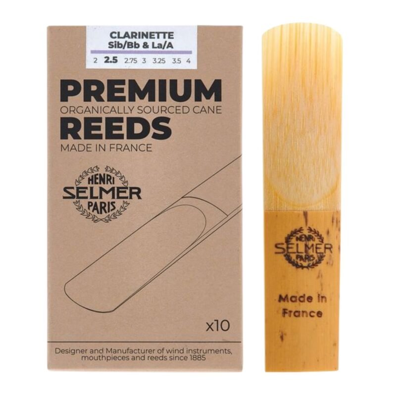 Caja de 10 cañas para clarinete Sib/La Selmer premium N°2.5