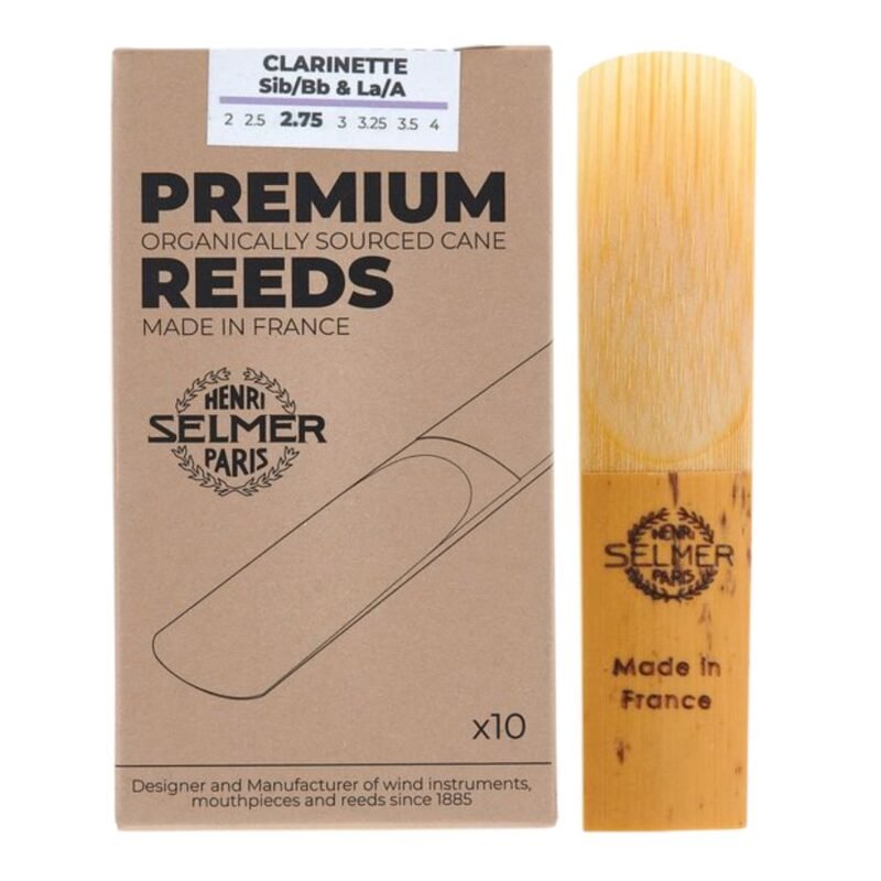 Caja de 10 cañas para clarinete Sib/La Selmer premium N°2.75