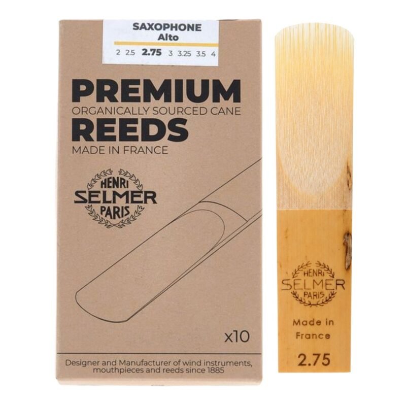 Caja de 10 cañas para saxofón alto Selmer premium N°2.75