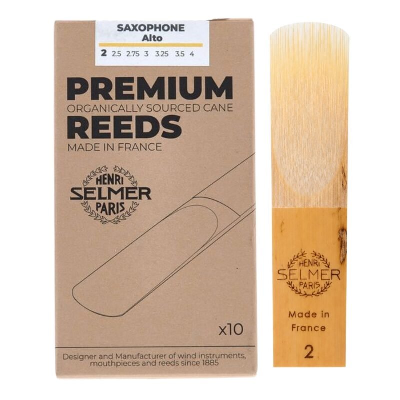 Caja de 10 cañas para saxofón alto Selmer premium N°2