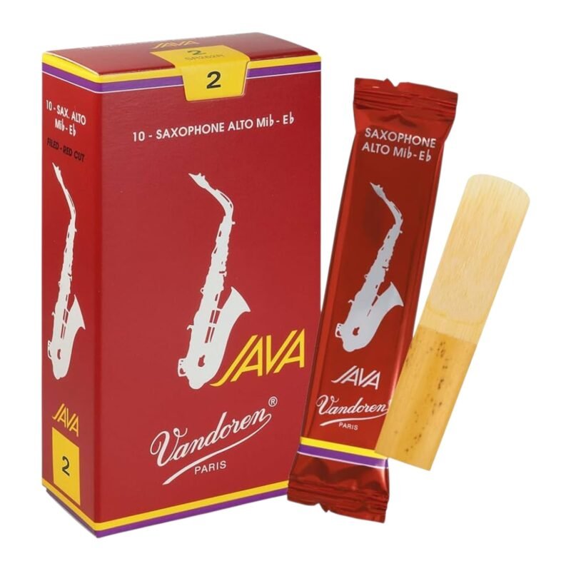 Caja de 10 cañas para saxofón alto Vandoren Java roja N°2
