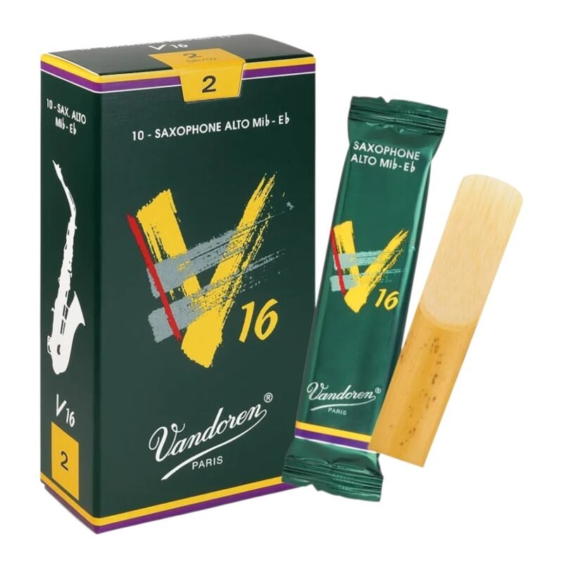 Caja de 10 cañas para saxofón alto Vandoren V16 N°2
